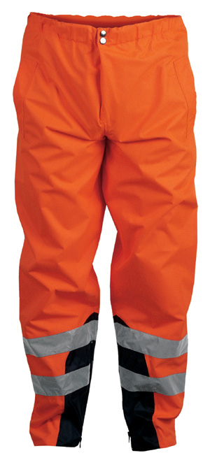 F-SAFESTYLE-Warnschutz-Regenbundhose, *MATULA*, fluoreszierend orange/marine abgesetzt