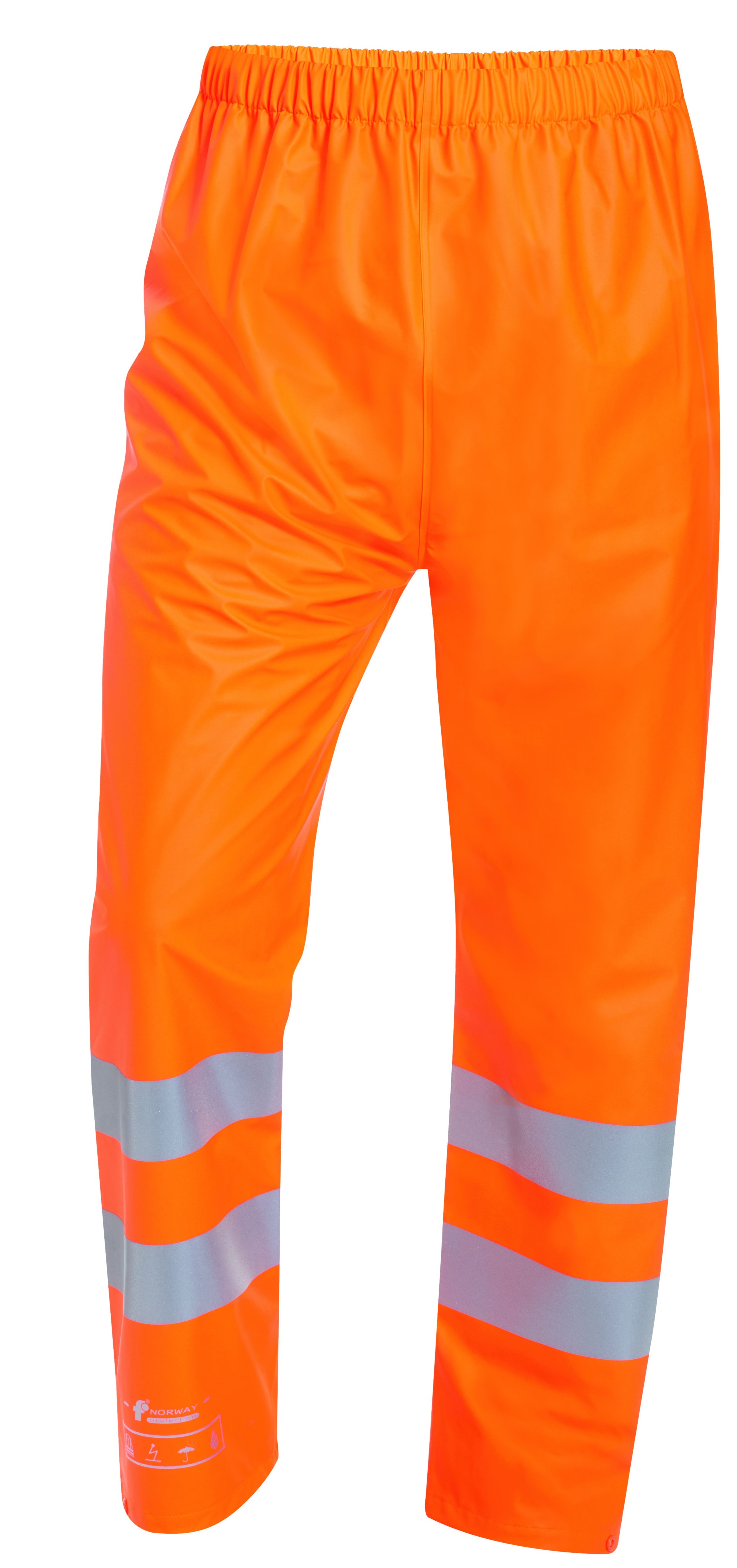 F-NORWAY-Warnschutz, Warn-Multinorm-PU-Regenbundhose, *TJARK*, fluoreszierend orange
