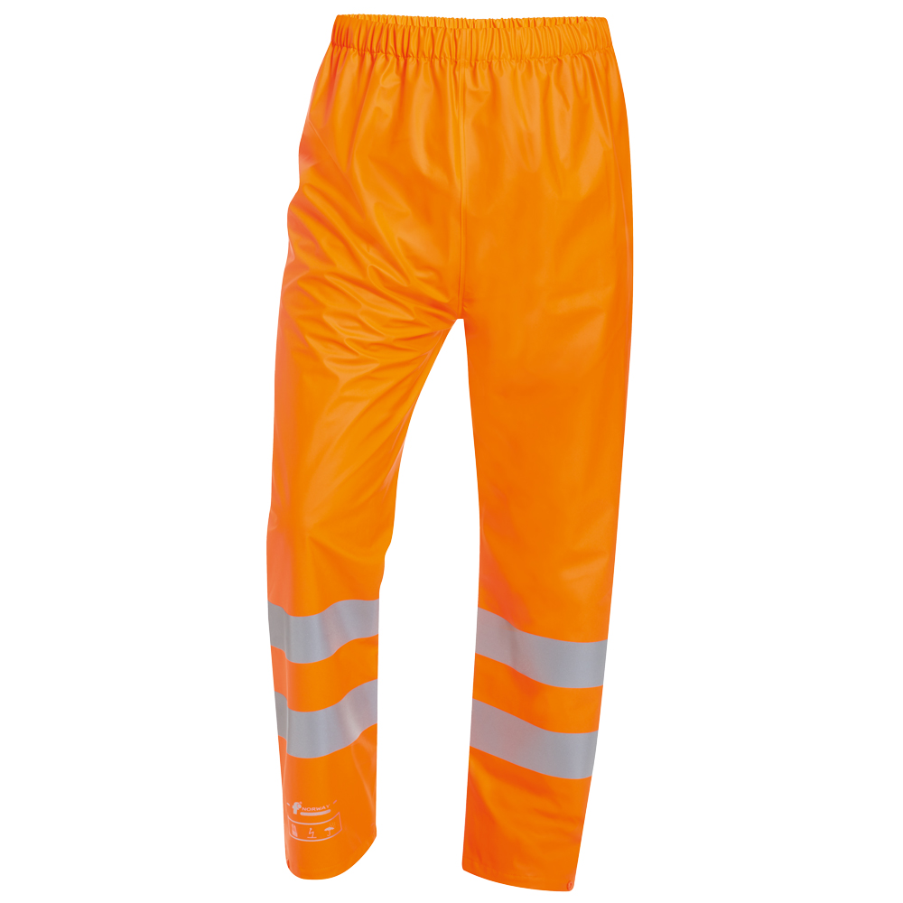 F-NORWAY-Warnschutz, Multinorm-PU-Regenbundhose, *TJARK*, fluoreszierend orange