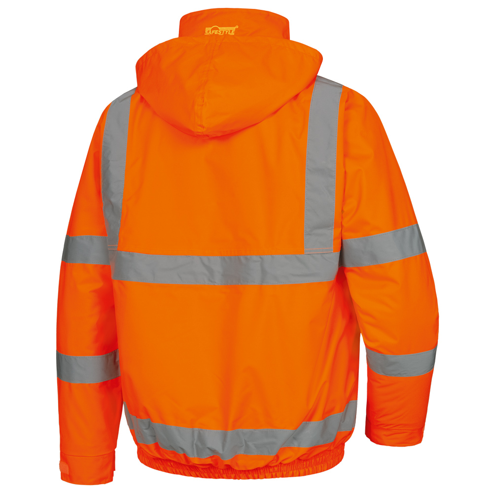 F-SAFESTYLE-Warnschutz, Warnschutz-Pilotenjacke, *EUGEN*, fluoreszierend orange