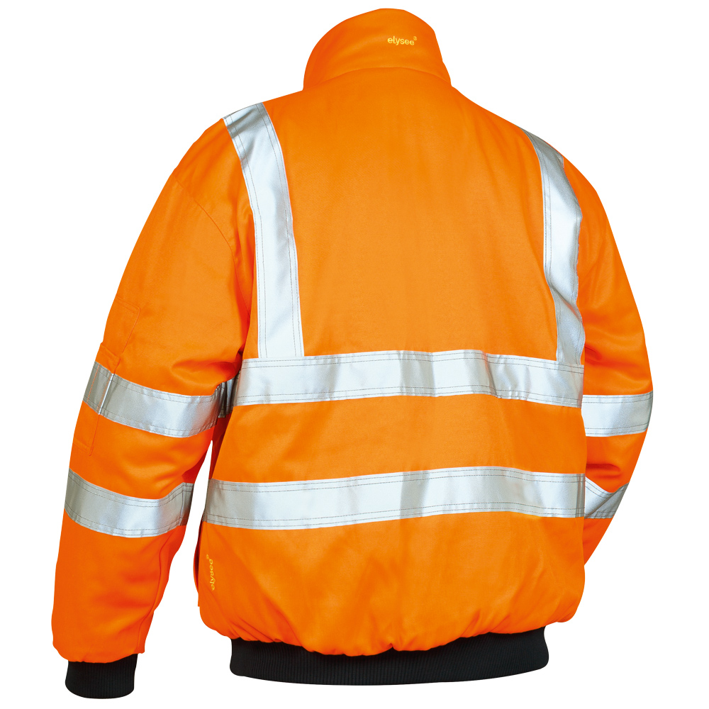 F-ELYSEE-Warnschutz, Warnschutz-Pilotenjacke, *GUSTAV*, fluoreszierend orange