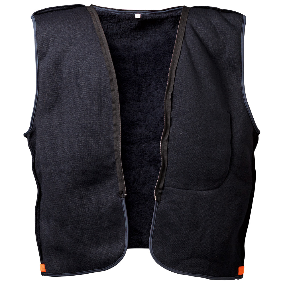 F-ELYSEE-Warnschutz, Warnschutz-Pilotenjacke, *VOLKER*, fluoreszierend orange/marine abgesetzt