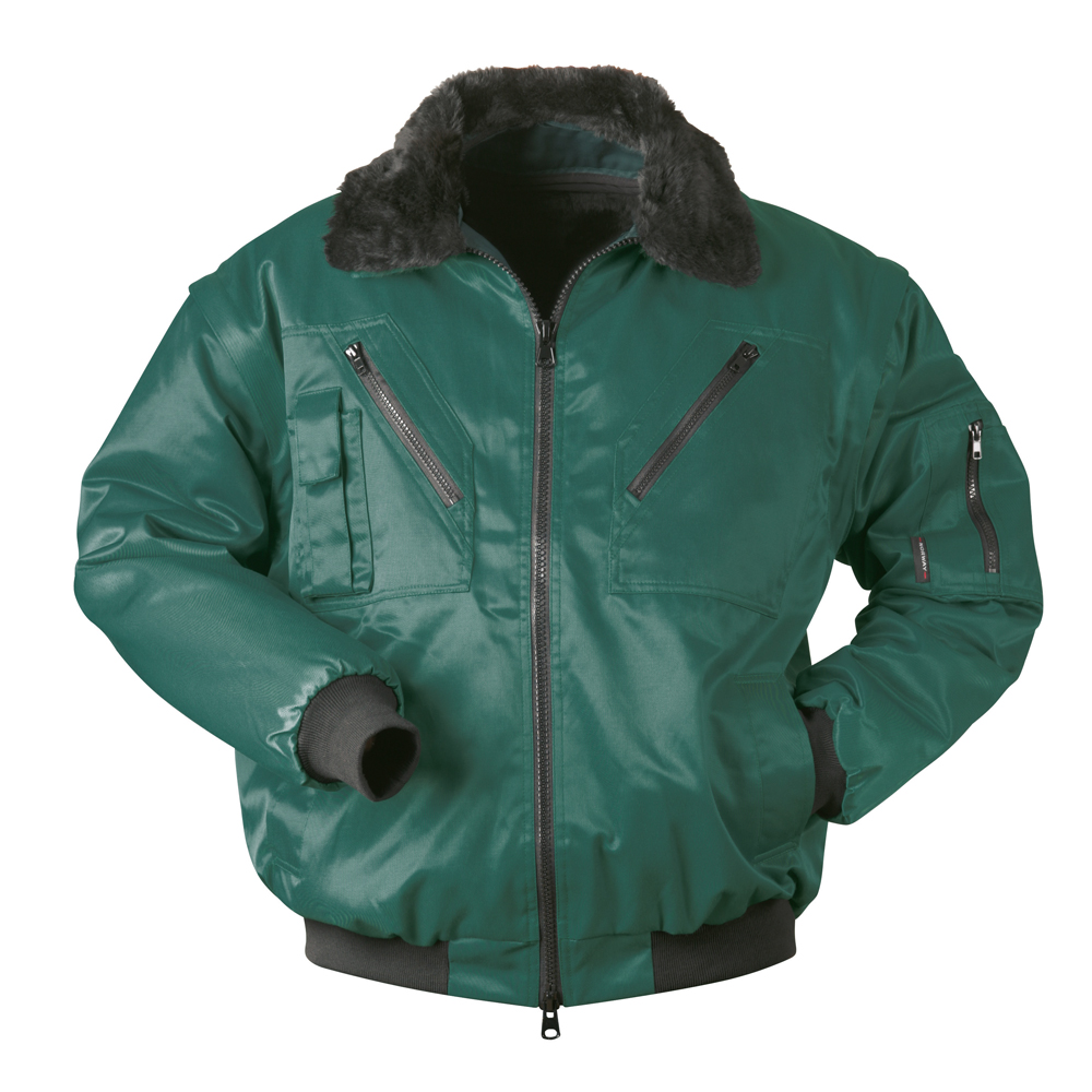 F-NORWAY-Pilotenjacke, *LILLIHAMMER*, 250g/m², grün