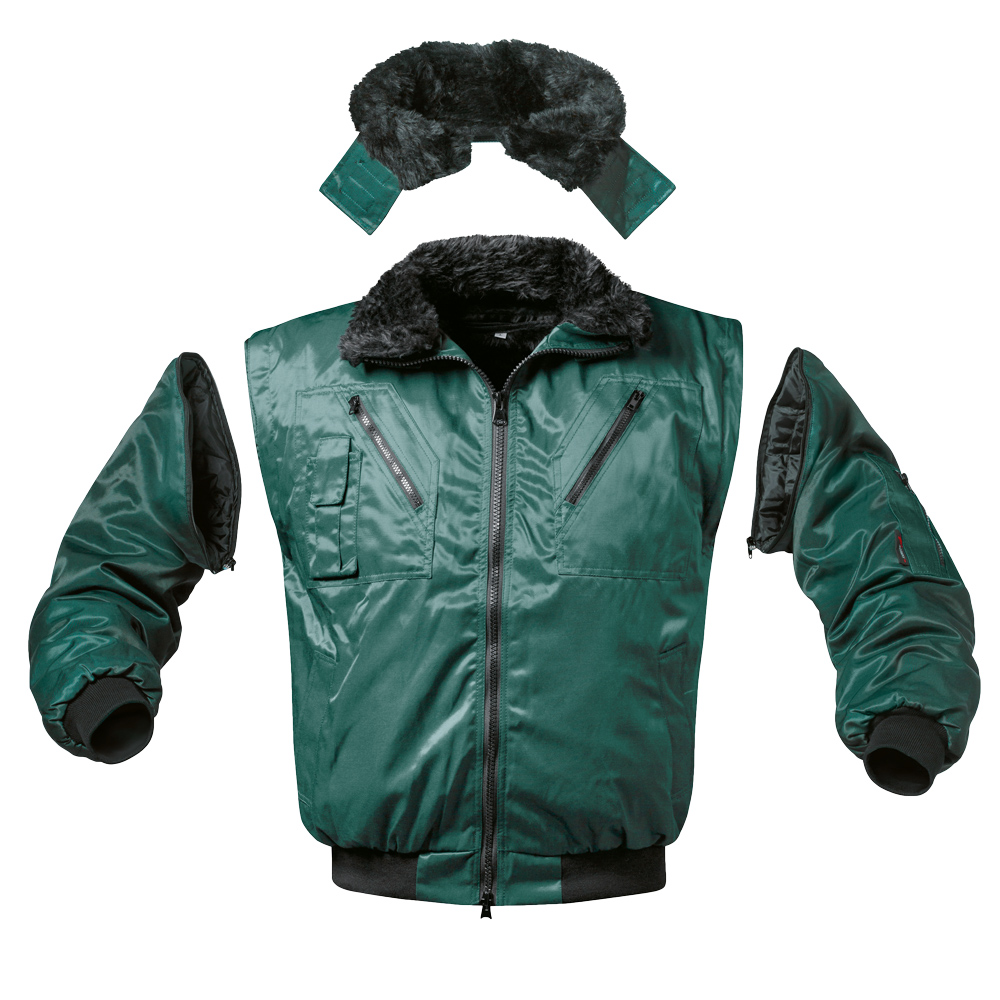 F-NORWAY-Pilotenjacke, *LILLIHAMMER*, 250g/m², grün