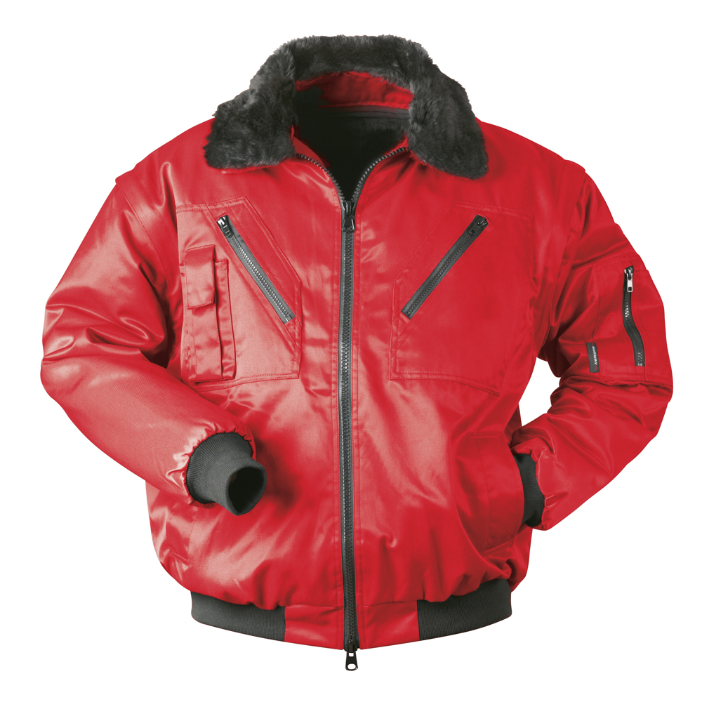 F-NORWAY-Pilotenjacke, *DRAMMEN*, 250g/m², rot