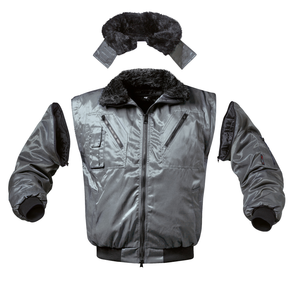 F-NORWAY-Pilotenjacke, *GRIMO*, grau