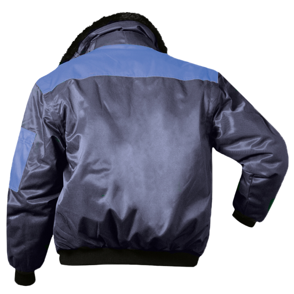 F-NORWAY-Pilotenjacke, *VEGA*, 250g/m², marine/royal abgesetzt