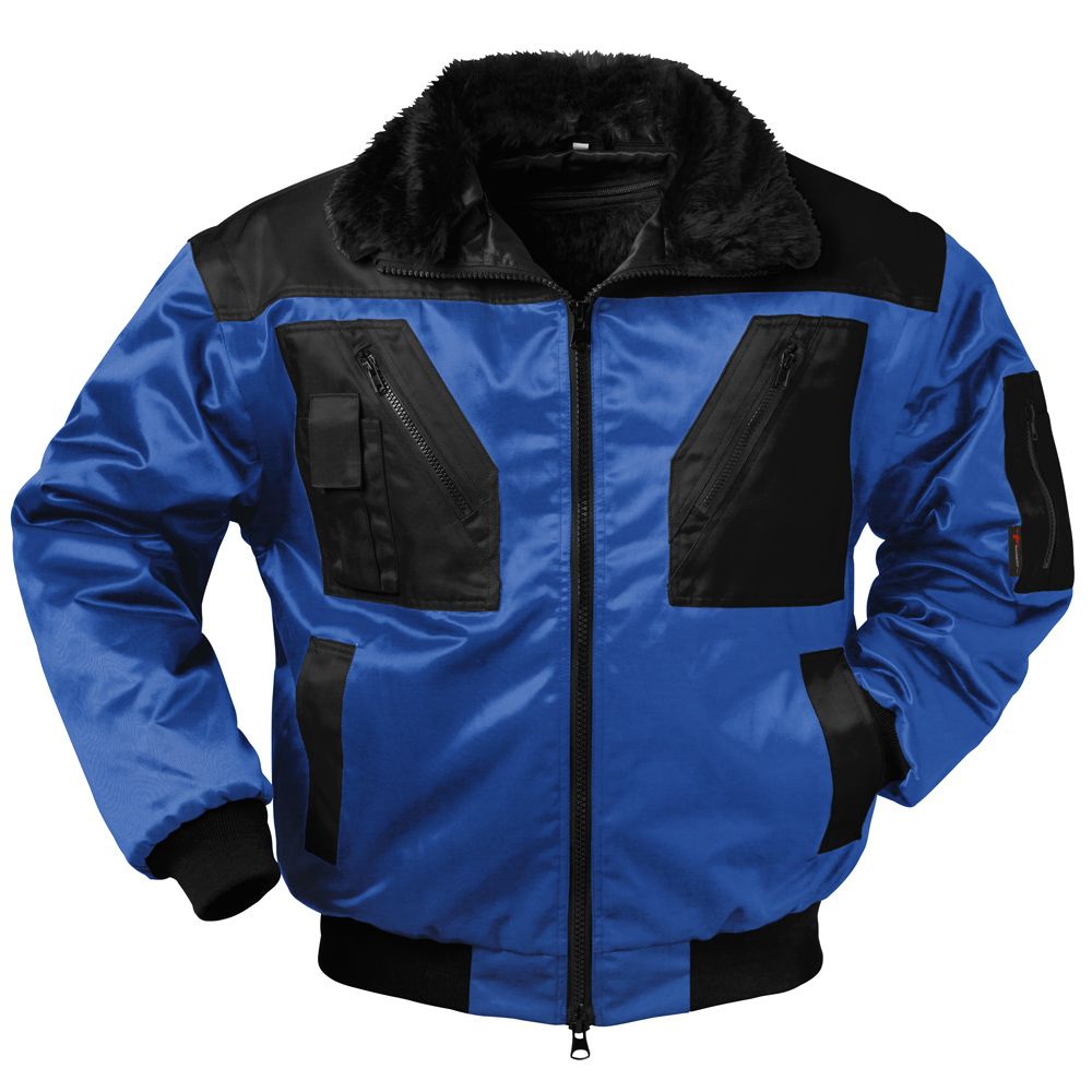 F-NORWAY-Pilotenjacke, *MOLDE*, 250g/m², royal/schwarz