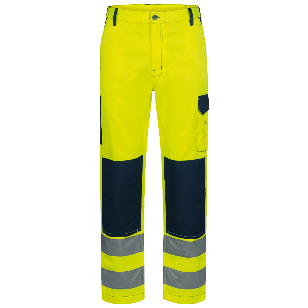 F-Warnschutz, Warnschutz-Bundhose, *WERDAU*, gelb/marine
