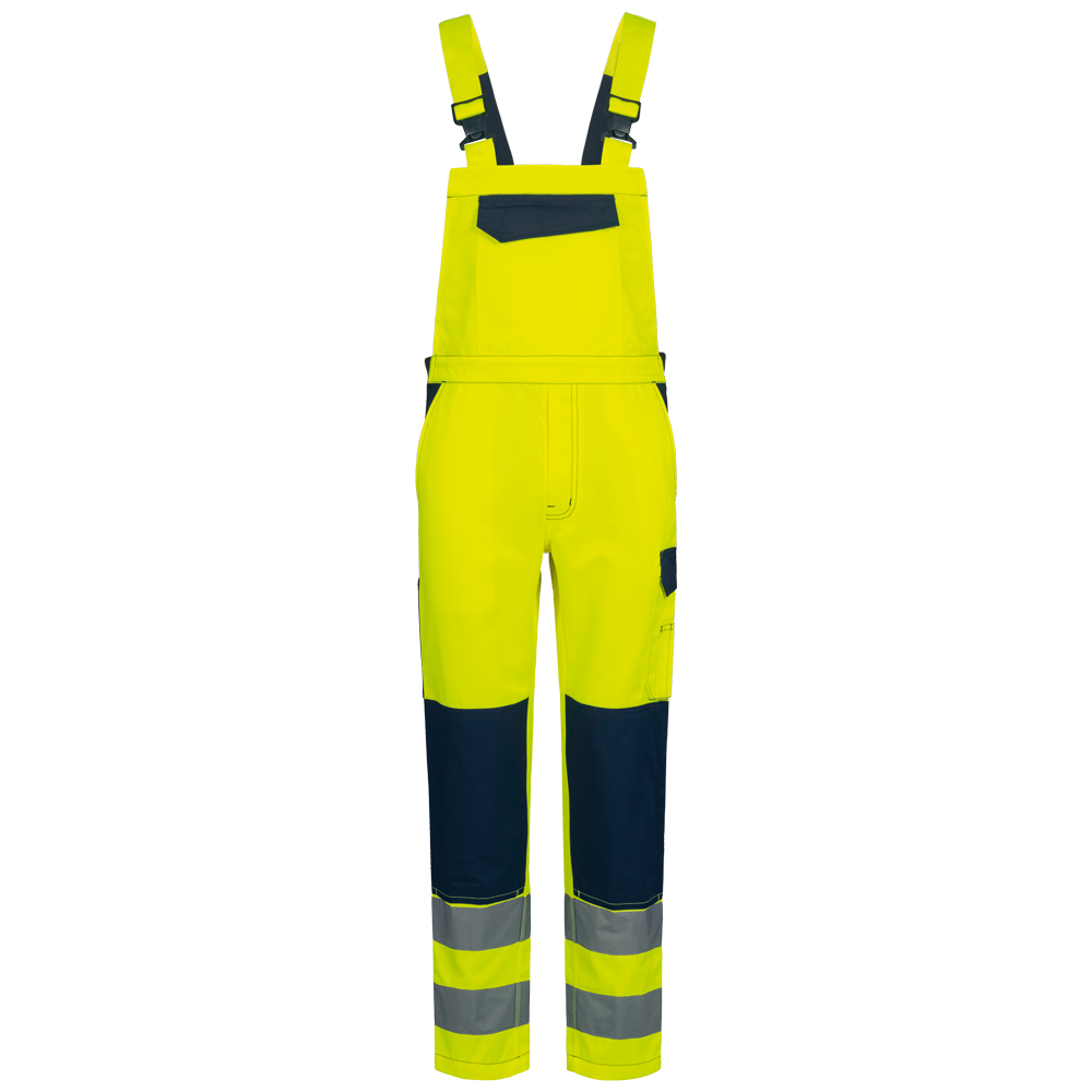 F-Warnschutz, Warnschutz-Latzhose, *BORNA*, gelb/marine