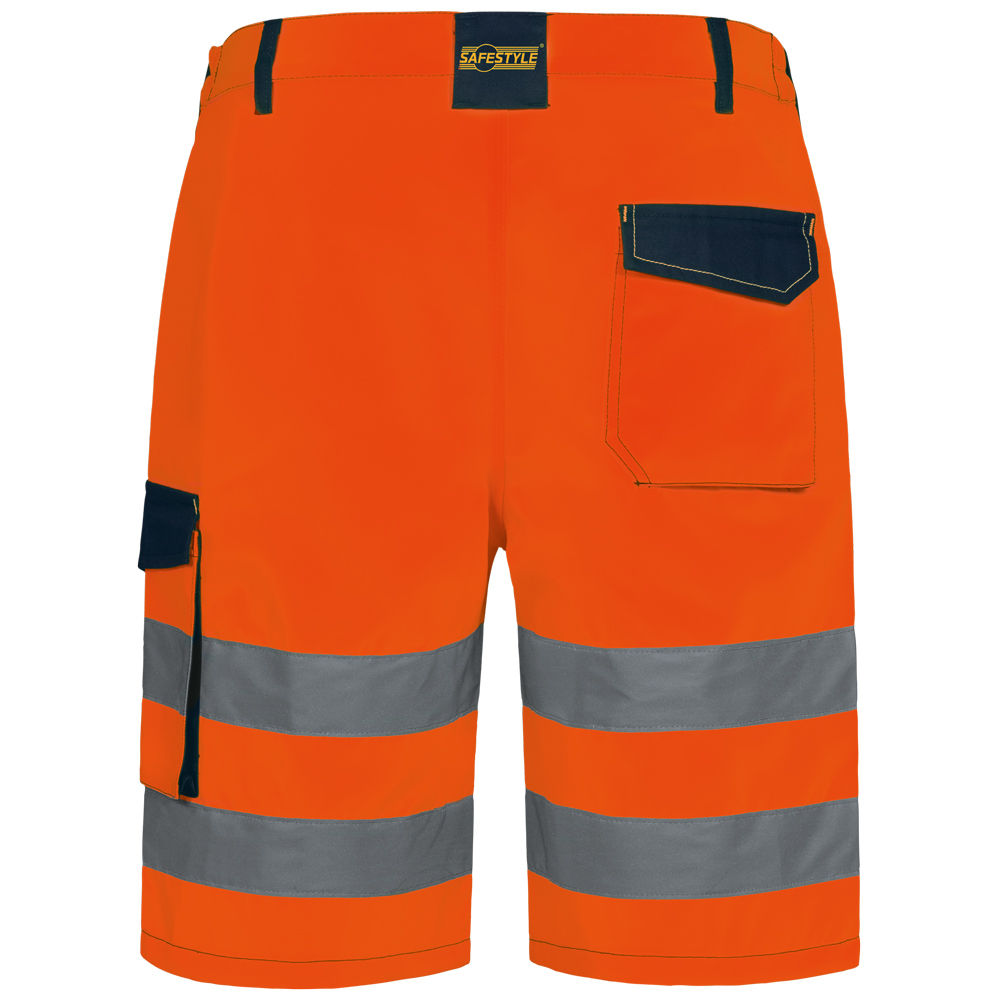 F-Warnschutz, Warnschutz-Shorts, *WALSRODE*, orange/marine