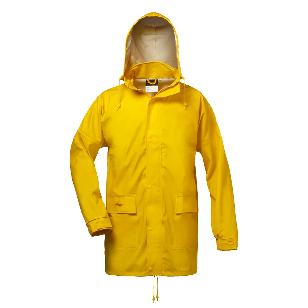 F-NORWAY-Nässeschutz, Regenschutz, PU-Stretch-Regenjacke, *LANDSKRONA*, 190g/m², gelb