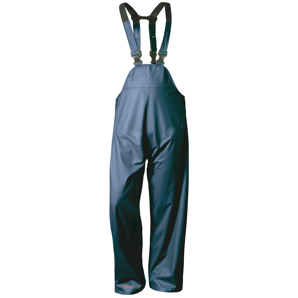 F-NORWAY-Nässeschutz, Regenschutz, PU-Stretch-Regenlatzhose, *LAHOLM*, 190g/m², marine