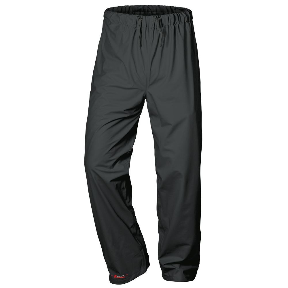 F-NORWAY-Nässeschutz, Regenschutz, PU-Stretch-Regenbundhose, *LINDSDAL*, 190g/m², schwarz