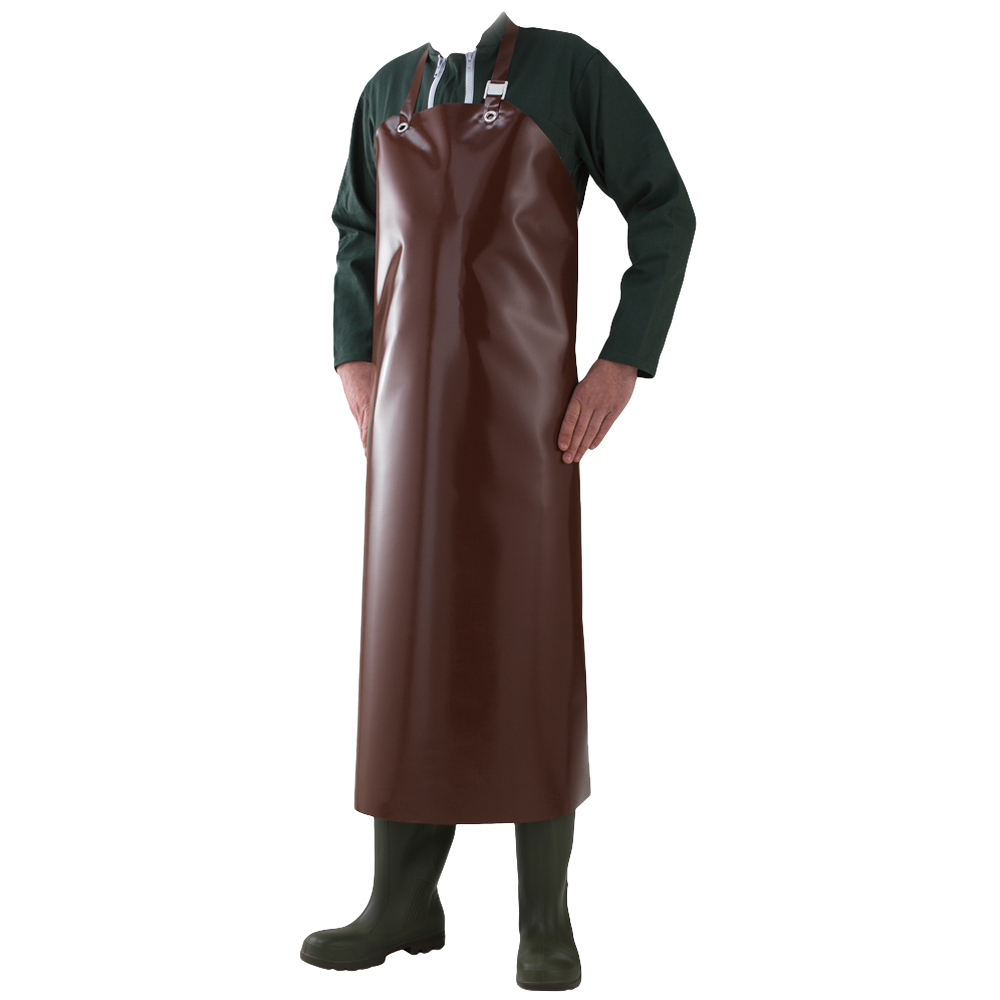 F-FELDTMANN-Workwear, Chemie-Schürze, Vinyl, *ANTON*, braun