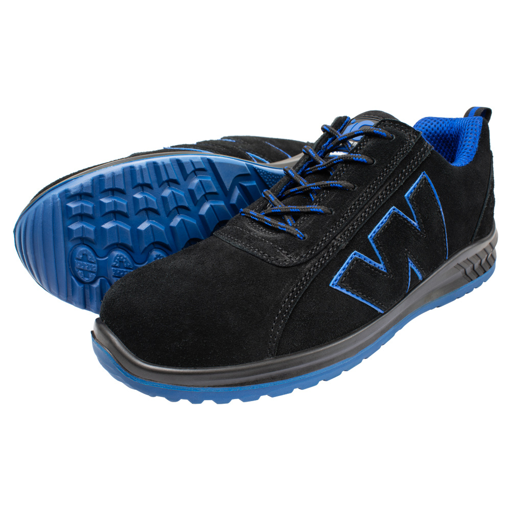 F-WIC-Fußschutz, Sicherheitshalbschuhe, *MARLOW*, schwarz/blau