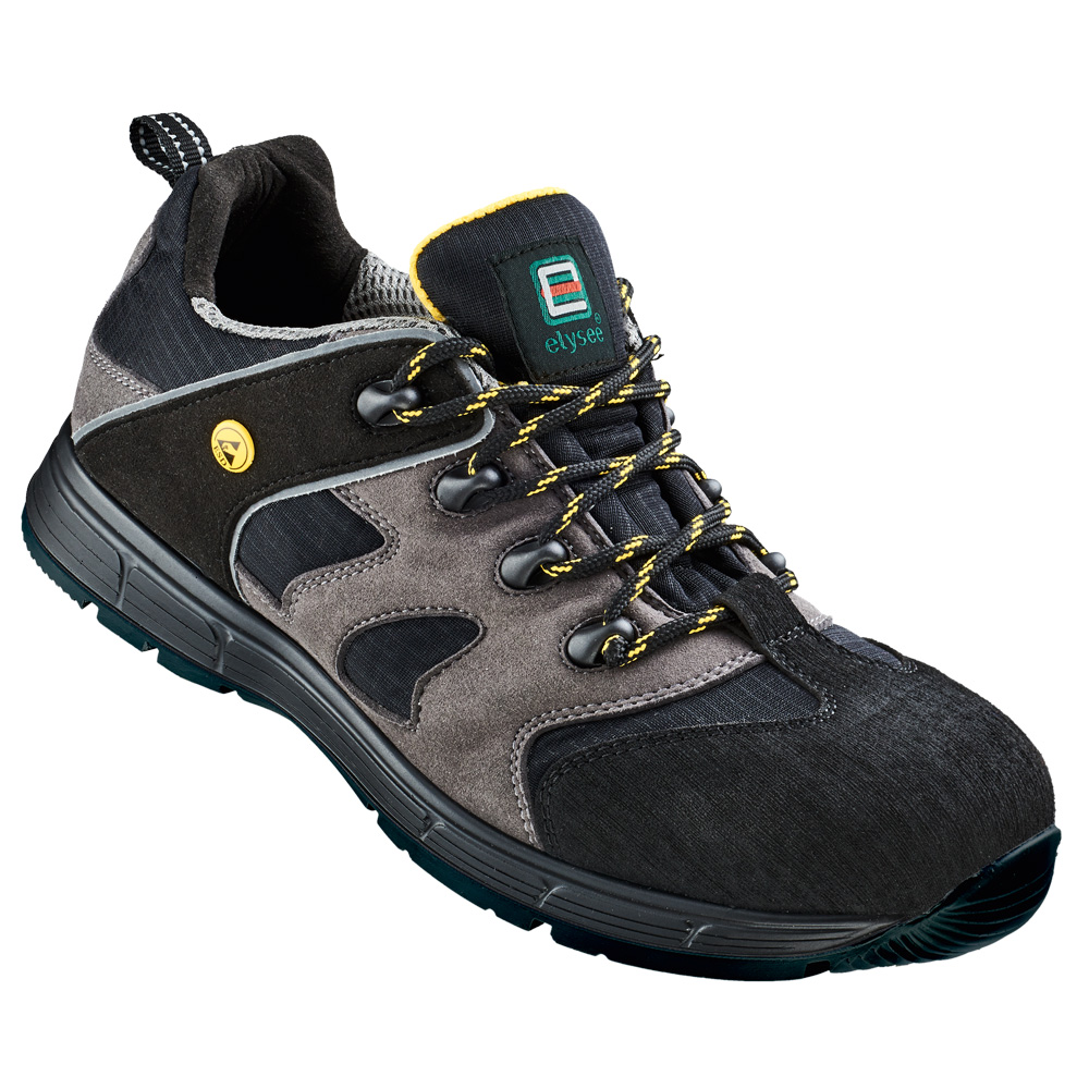 F-S3-SECOR-Fußschutz, Sicherheitshalbschuhe, *UDINE*, schwarz/grau abgesetzt