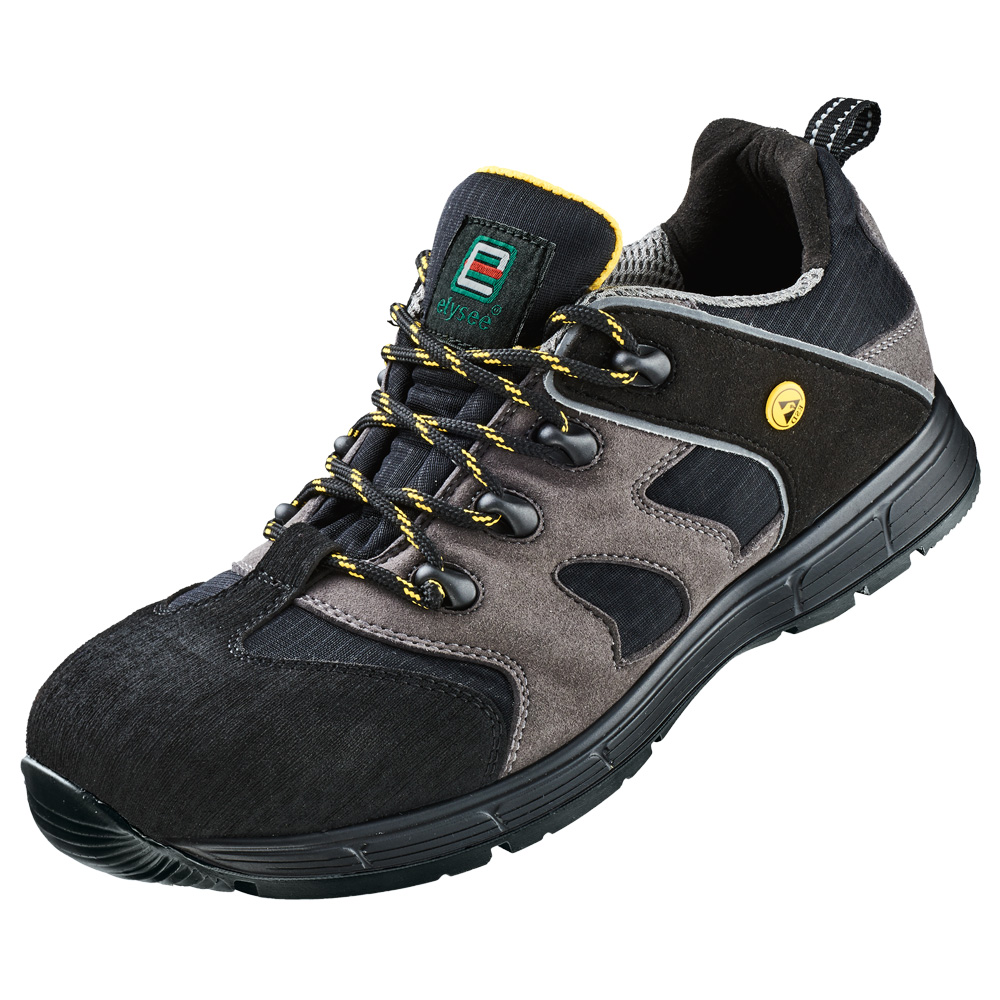 F-S3-SECOR-Fußschutz, Sicherheitshalbschuhe, *UDINE*, schwarz/grau abgesetzt