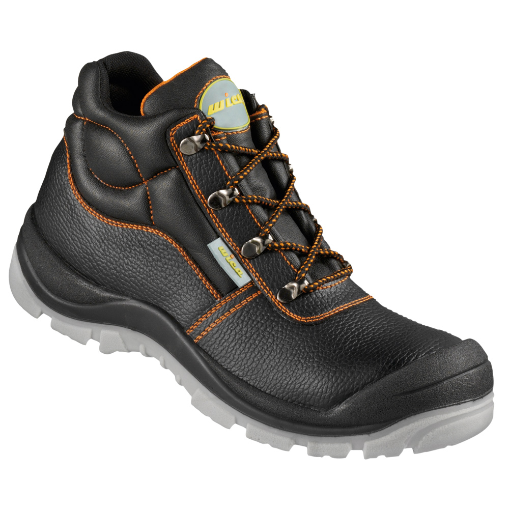 F-S3-WICA-Fußschutz, Sicherheitsschnürstiefel, *MARSALA ÜK*, schwarz/orange abgesetzt