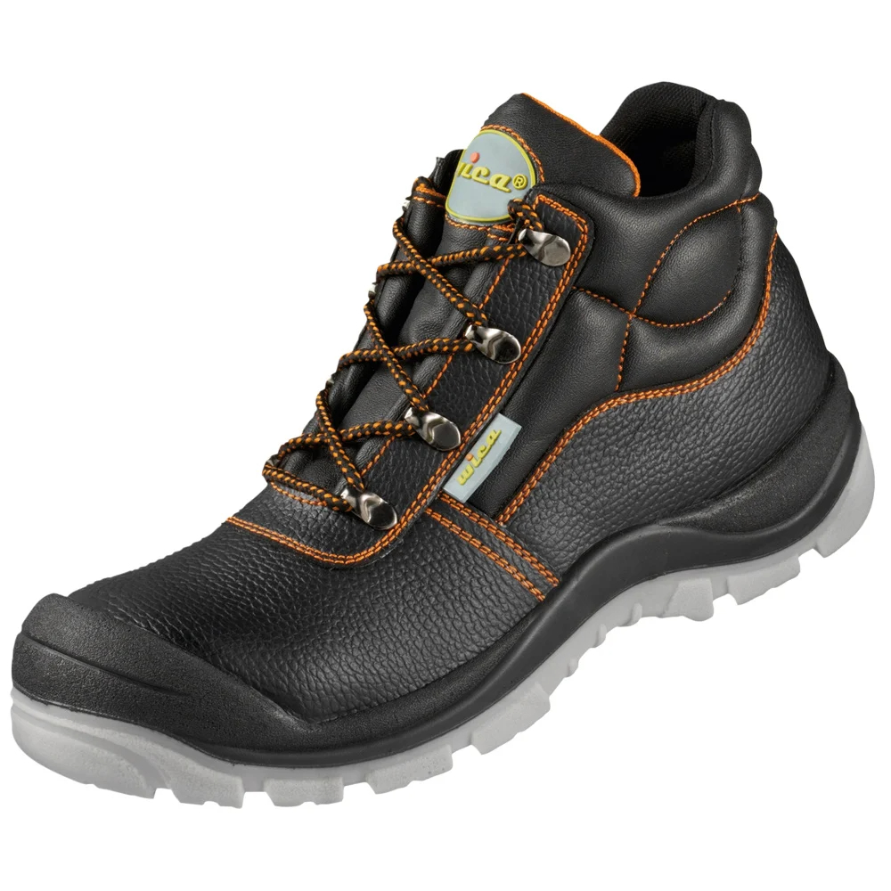 F-S3-WICA-Fußschutz, Sicherheitsschnürstiefel, *MARSALA ÜK*, schwarz/orange abgesetzt