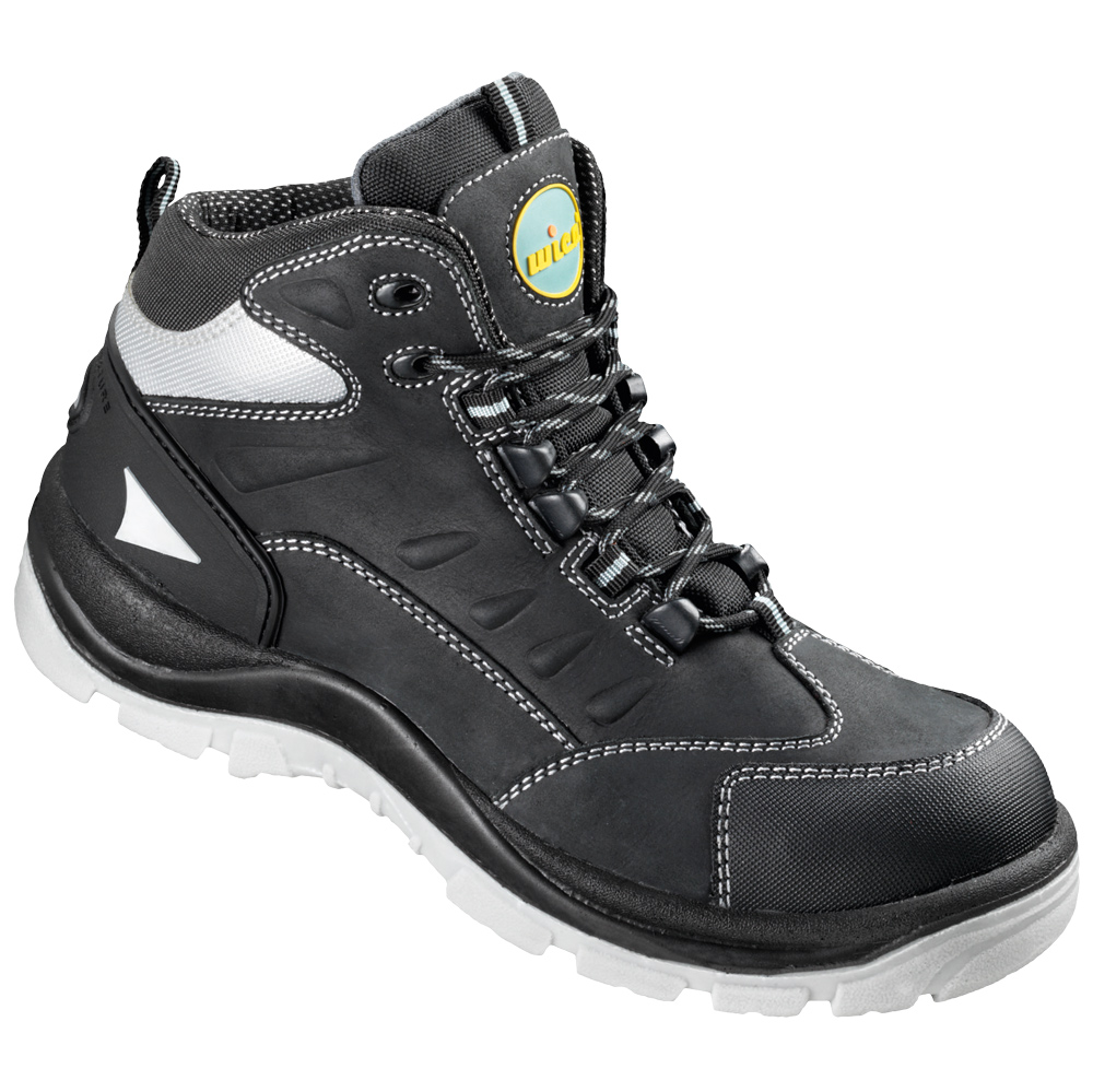 F-WIC-Fußschutz, A-Sicherheitsschnürstiefel, *LICATA*, schwarz/silber abgesetzt