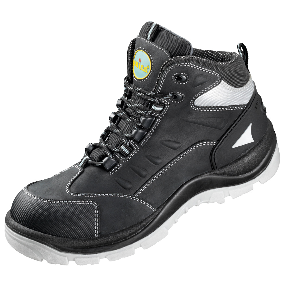 F-WIC-Fußschutz, A-Sicherheitsschnürstiefel, *LICATA*, schwarz/silber abgesetzt
