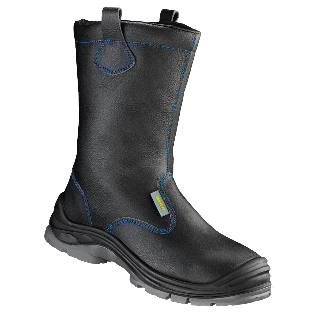 F-S3-ELYSEE-Fußschutz, Winter-Schlupfstiefel, *NORDHOLZ ÜK*, schwarz/blau abgesetzt