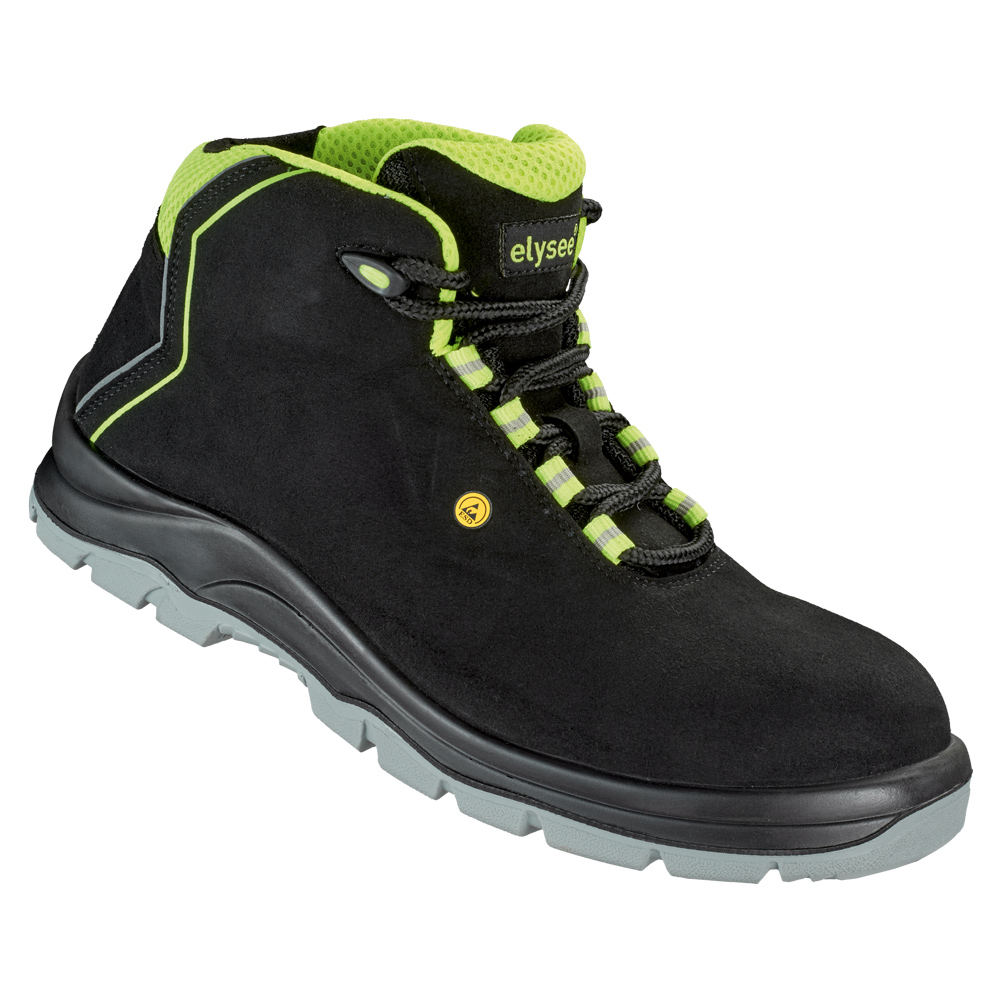 F-S3-ELYSEE-Fußschutz, Sicherheitsschnürstiefel, ESD, *APIRO*, schwarz/gelb