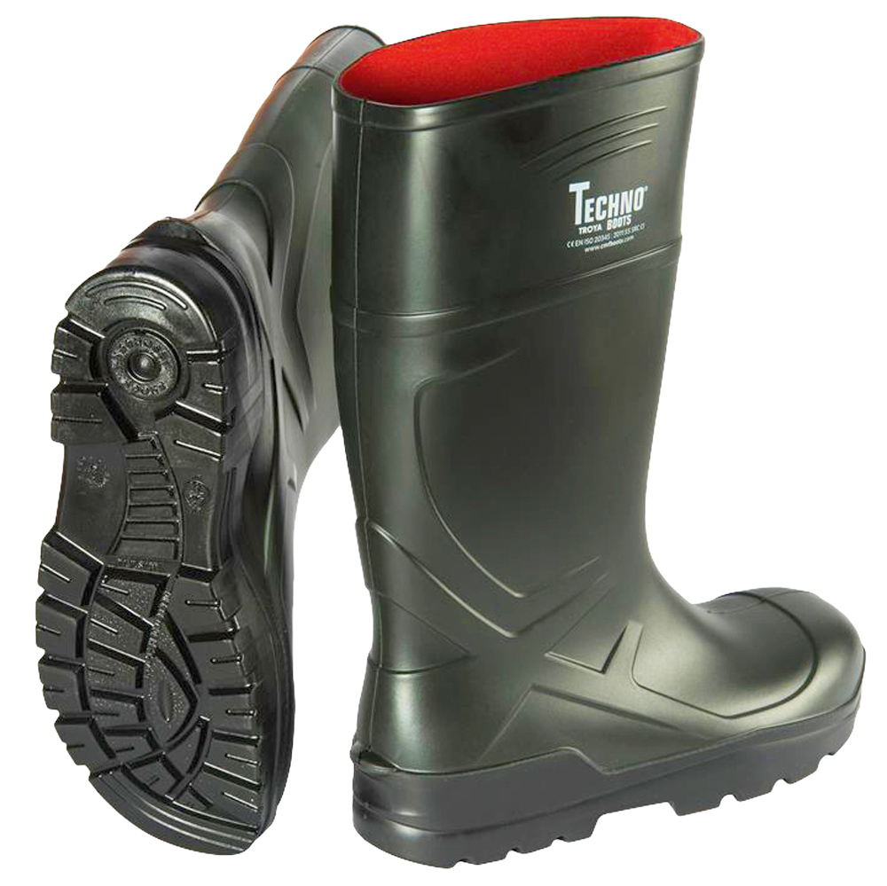 F-S5-CRAFTLAND-Fußschutz, PU-Stiefel, *VOSSO*,  grün