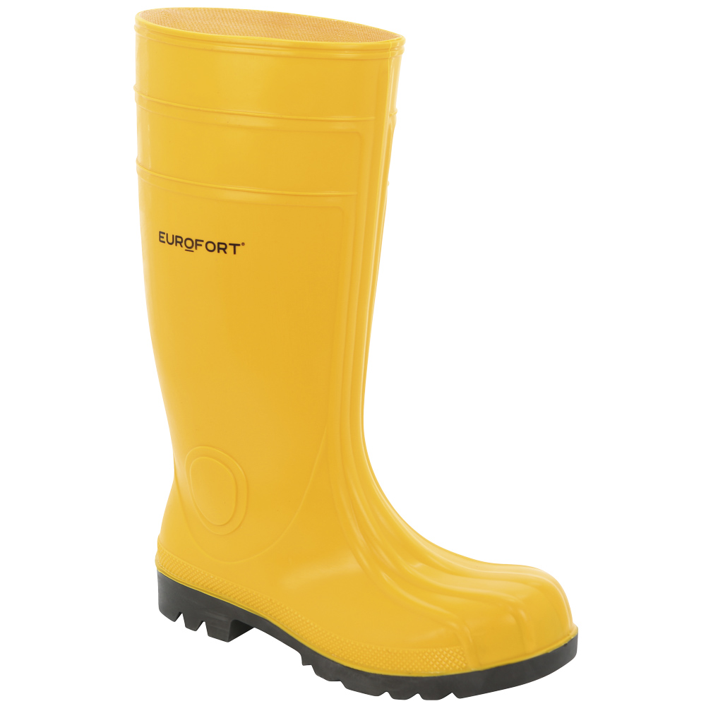 F-S5-EUROMAX-Fußschutz, PVC/Nitril-Stiefel, Gummistiefel, *EUROFORT*, gelb