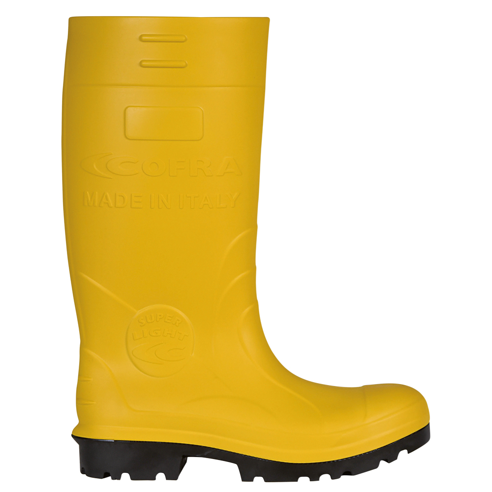 F-S5-COFRA-Fußschutz, PU-Stiefel, Gummistiefel, *BARLETTA*, gelb