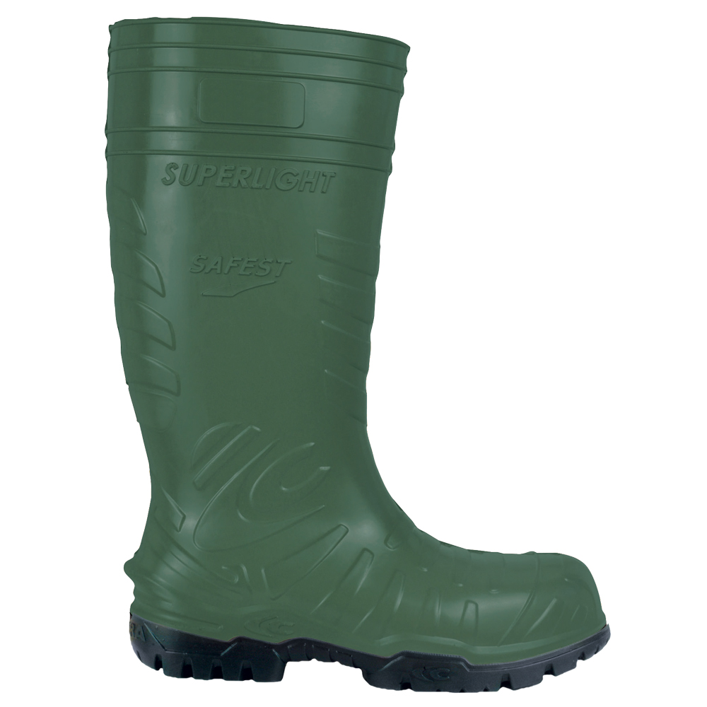 F-S5-COFRA-Fußschutz, PU-Stiefel, Gummistiefel, *ANZI*, grün/schwarz