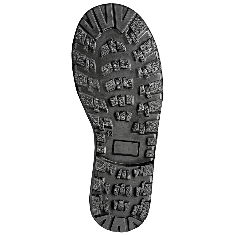 F-Feldtmann-Fußschutz, Sägeschutz-Stiefel, *ULME*, oliv/orange abgesetzt