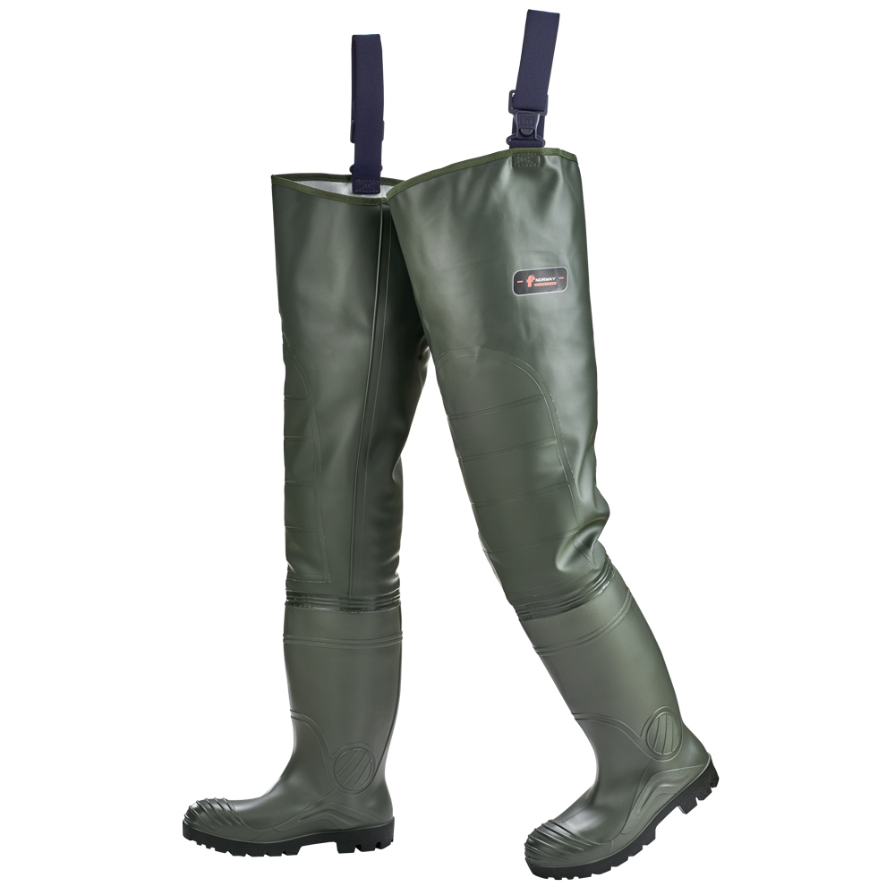 F-NORWAY-Nässeschutz, Premium-Seestiefel, 600g/m², olivgrün