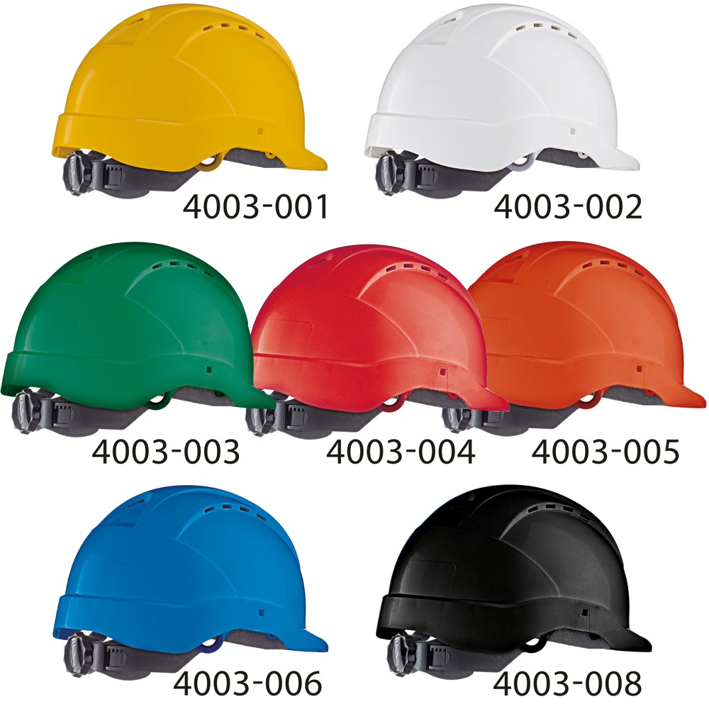 F-FELDTMANN-Kopfschutz, Schutzhelm, *INDUSTRIE*, 6-PUNKT, gelb