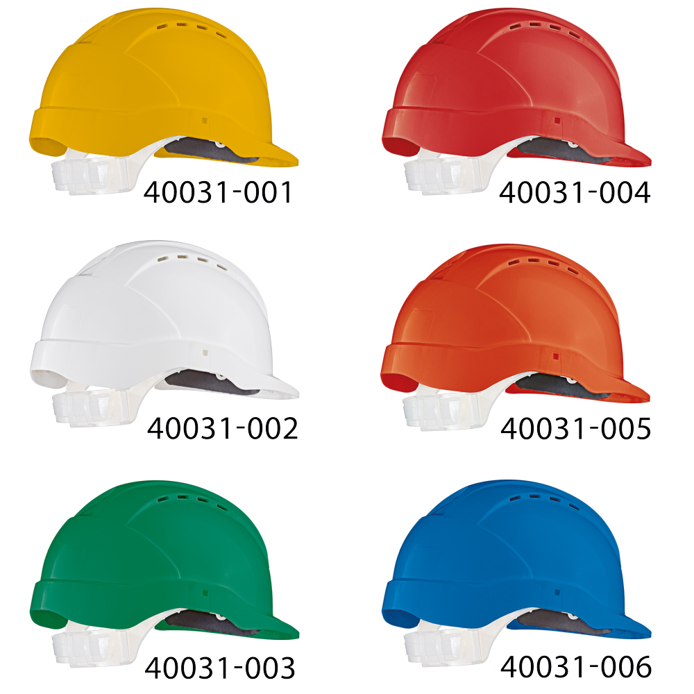 F-FELDTMANN-Kopfschutz, Schutzhelm, *MEISTER*, 6-PUNKT, orange