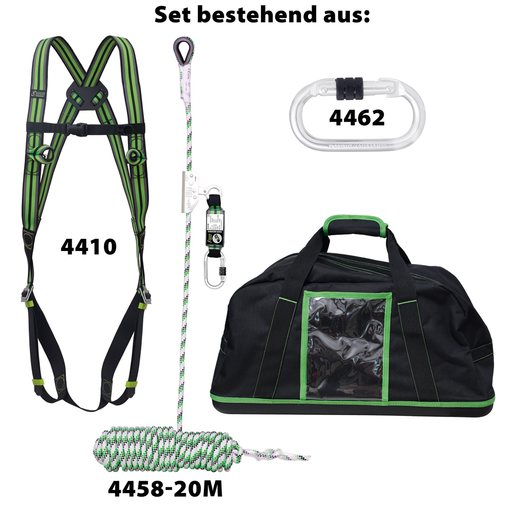 F-FELDTMANN-Betriebsbedarf, Bandfalldämpfer-Sicherheits-Set, PLUS, in stabilen Kunststoffkoffer