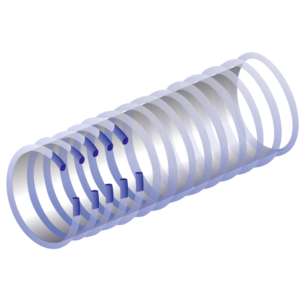F-FELDTMANN-Betriebsbedarf, Saug- und Druckschlauch, mit Federstahlspirale, 19x3,5 mm, 30 m