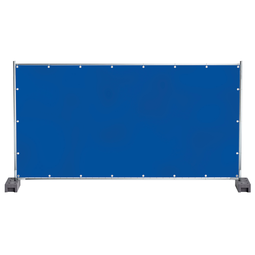 F-Feldtmann-Betriebsbedarf, PE-Bauzaunplane, mit Aluminium Ösen, 150g/m², blau