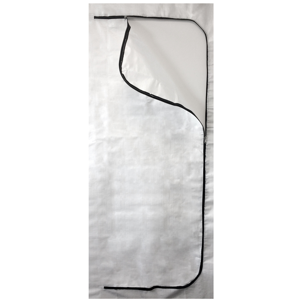 F-Feldtmann-Betriebsbedarf, PP Reißverschlusstür, C-Form, 100 X 220 cm