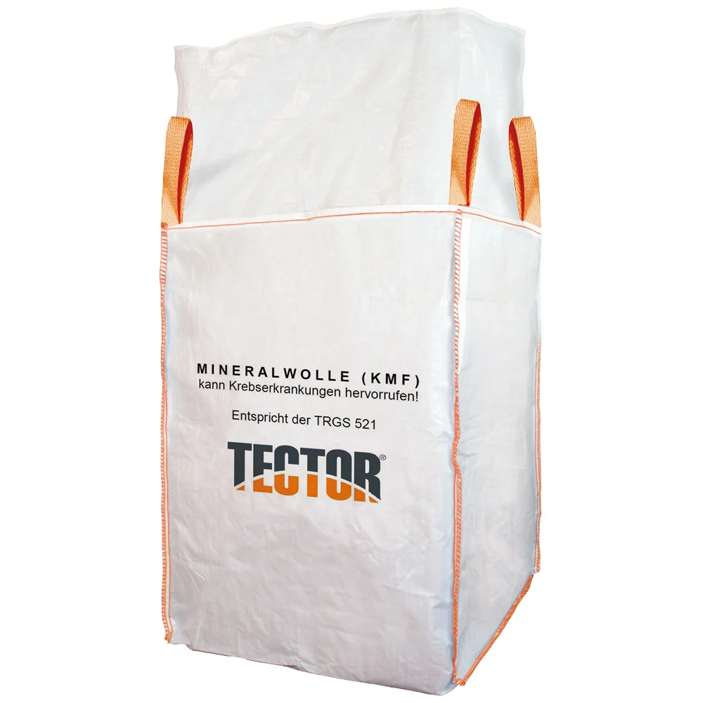 F-Feldtmann-Betriebsbedarf, Big-Bag, Mineralwolle, 4 Hebeschlaufen, 90 X 90 X 120 cm beschichtet
