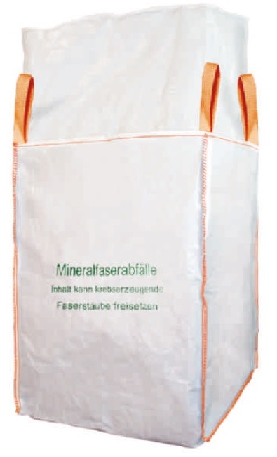 F-Big-Bag, Mineralwolle, 4 Hebeschlaufen, 125 X 125 X 150 cm beschichtet