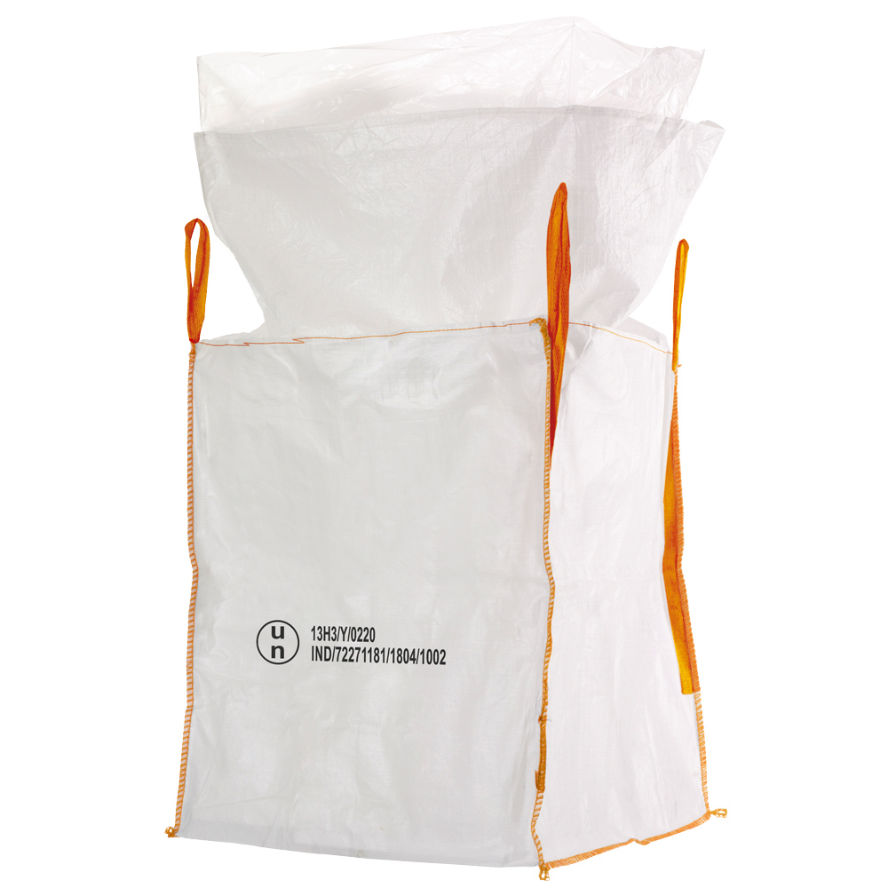 F-Feldtmann-Betriebsbedarf, Big-Bag, UN Gefahrgut, 13H3Y, SF 6:1, mit Inliner und Schürze, 90 x 90 x 110 cm, Tragkraft: 1000 KG