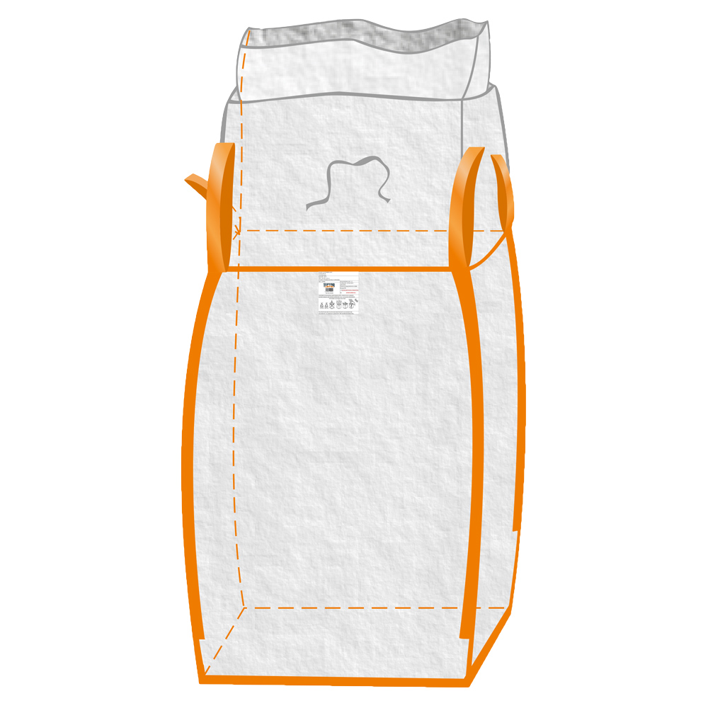 F-Feldtmann-Betriebsbedarf, Karton Big-Bag, mit Schürze, 75 x 75 x 90 cm, 4 Schlaufen, Tragkraft: 1000 KG