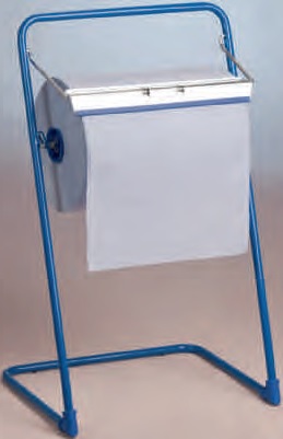 F-Bodenständer für Putzpapierrollen, blau
