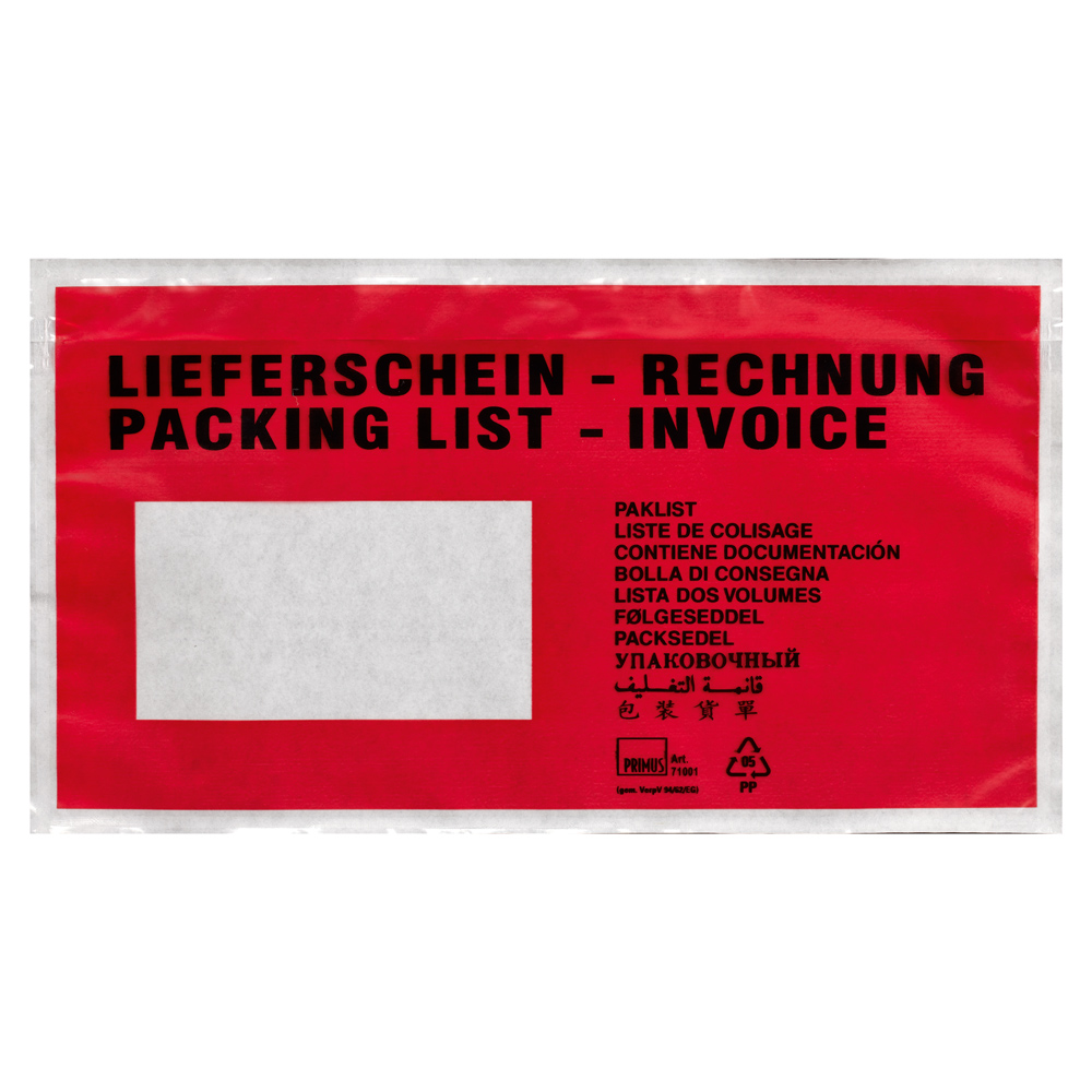 F-Feldtmann-Betriebsbedarf, Versandtasche - Lieferschein-Rechnung -
