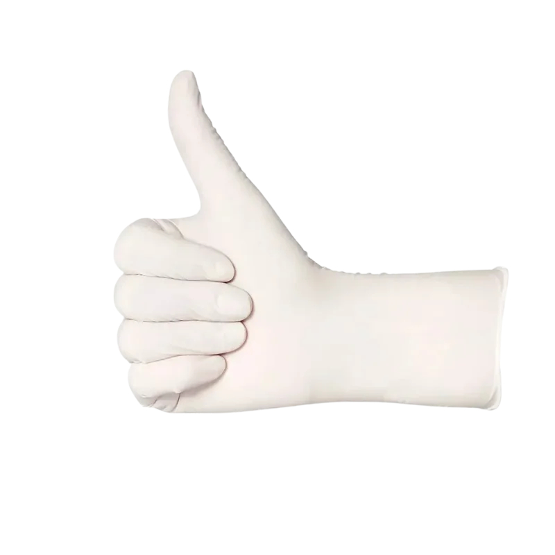 AMPRI-Einwegschutz, Einweg-Latex-Handschuhe, BASIC PLUS  gepudert, VE = Pkg. á 100 Stück, weiß