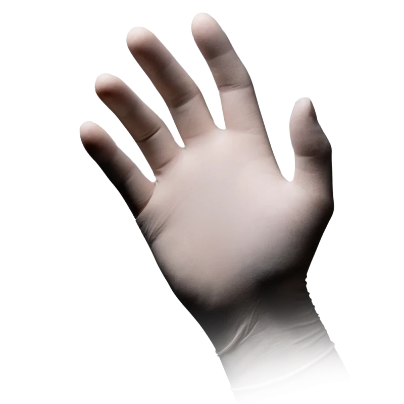 AMPRI-Einwegschutz, Hygiene, Einweg-Latex-Untersuchungs-Handschuhe, Einmalhandschuhe, POLYMER PLUS, puderfrei, VE = 10 Pkg. á 100 Stück