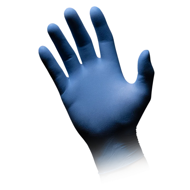 AMPRI-Einwegschutz, Einweg-Latex-Untersuchungshandschuhe, puderfrei, unsteril, blau, Pkg. á 100 Stück, VE = 1 Pkg.