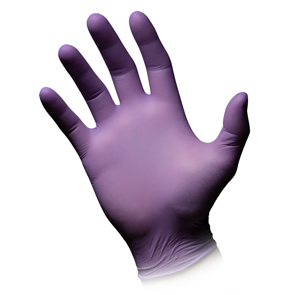 AMPRI-Einwegschutz, Einweg-Nitril-Untersuchungs-Handschuhe, Einmalhandschuhe, STYLE BERRY, puderfrei, lila, VE = 10 Pkg. á 100 Stück